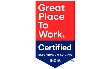 Great Place to Work Certified badge – India, May 2024 to May 2025