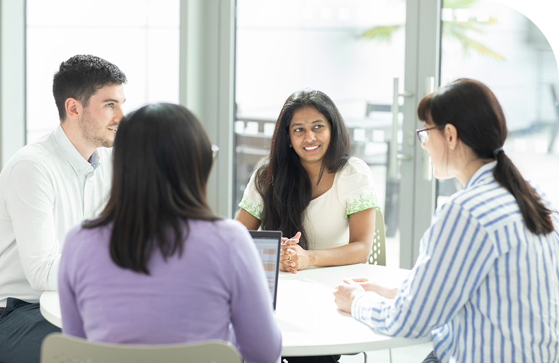 people discussing something