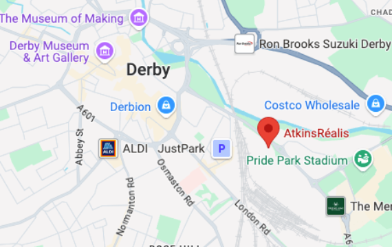 derby on map
