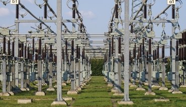 an electrical power station with transformers