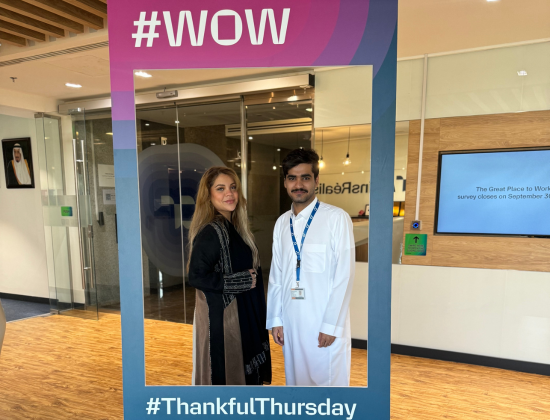 Doaa with a colleague