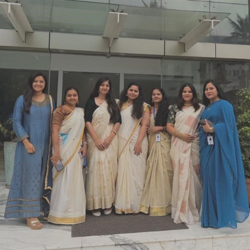 image of Lubna with her team