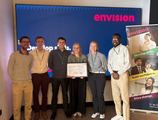 Amy with her colleagues at envision programme