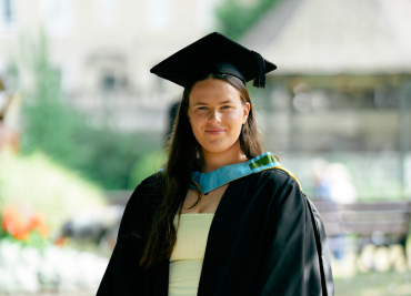 A portrait picture of Bethan on her graduation day 