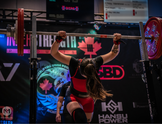 Image of Vanessa powerlifting