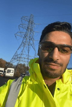 Photo of Akram at work